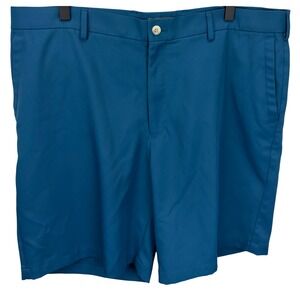 Peter Millar Crown Comfort Sport Mens Size 38 Performance Golf Shorts Teal Blue